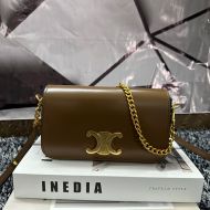 Celine Multipochette Bag in Shiny Calfskin Brown