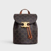 Celine Bonnie Backpack in Triomphe Canvas Brown