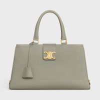 Celine Medium Appoline Bag In Supple Calfskin Mint Green