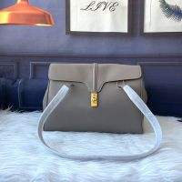 Celine Medium Soft 16 Bag in Smooth Calfskin Grey