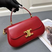 Celine Teen Lola Handbag in Shiny Calfskin Red