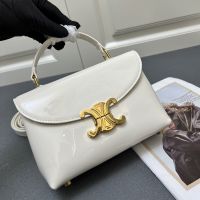 Celine Teen Nino Bag in Patent Leather White
